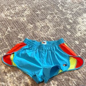 Aviator Nation Blue, Red, and Yellow Women's Shorts